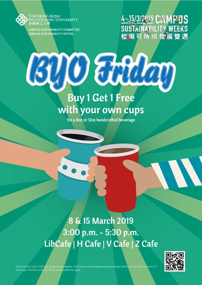BYO Friday, Campus Sustainability Weeks 2019